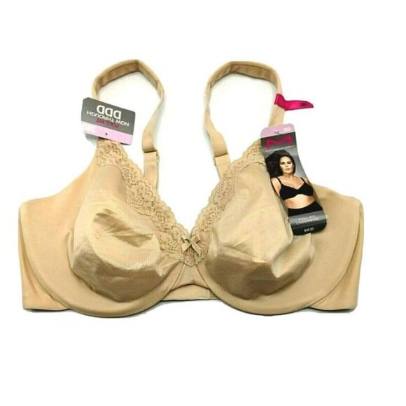 Maidenform Women Bra Full Fit Underwire Comfort Soft Cup Beige Tan Size 38D NEW - Picture 2 of 10